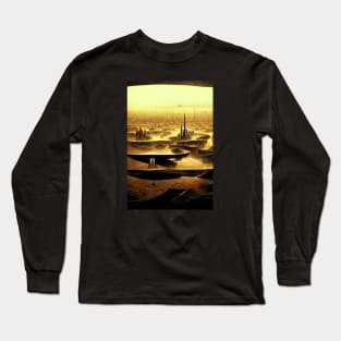 Golden Space City Long Sleeve T-Shirt